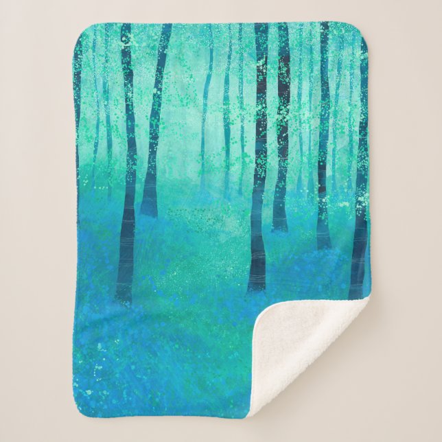 Manta Sherpa Bluebell Woodland (Anverso)