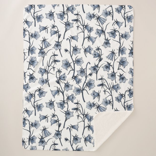 Manta Sherpa Bluebells, Harebells, Bellflowers (Anverso)