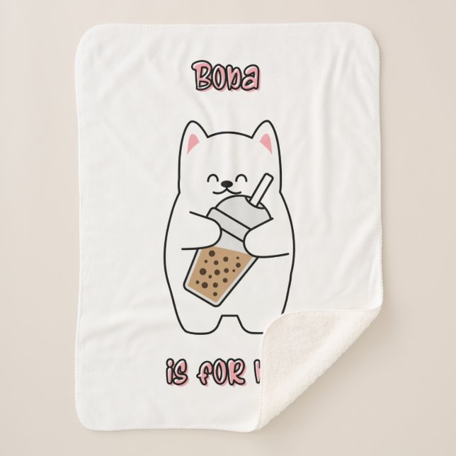 Manta Sherpa Boba Es Para Mí (Anverso)