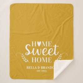 Manta Sherpa Boda de parejas personalizadas