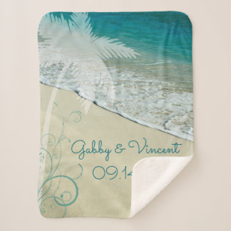 Manta Sherpa Boda tropical de playa