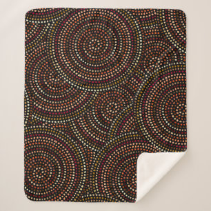 Manta Sherpa Boho Africano: Arte Tribal Sin Marea.