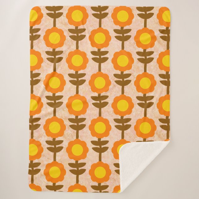 Manta Sherpa Boho Botanica Sherpa Blanket (Anverso)