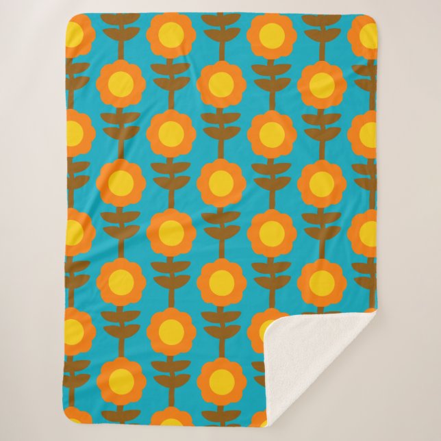 Manta Sherpa Boho Botanica Sherpa Blanket (Anverso)