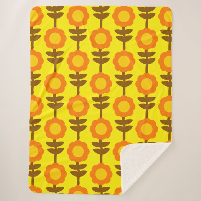 Manta Sherpa Boho Botanica Sherpa Blanket (Anverso)