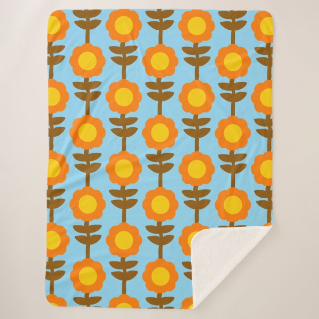 Manta Sherpa Boho Botanica Sherpa Blanket (Anverso)