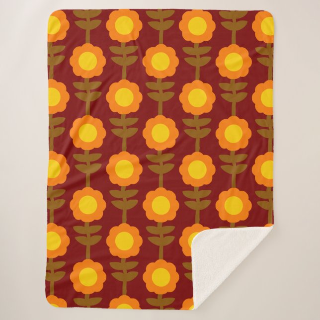 Manta Sherpa Boho Botanica Sherpa Blanket (Anverso)