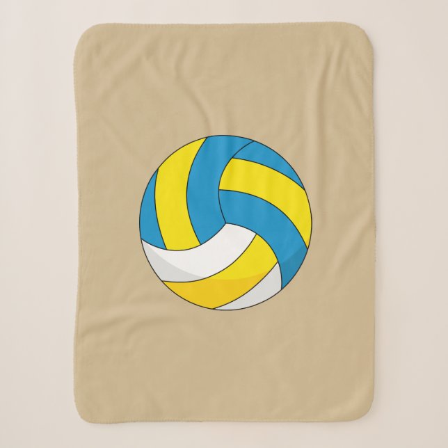 Manta Sherpa Bola de voleibol personalizado (Anverso)