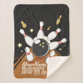 Manta Sherpa Bolas de bolas de Bowler personalizadas