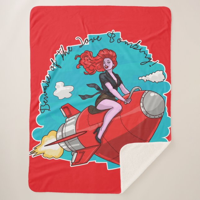 Manta Sherpa Bomba de amor (Anverso)