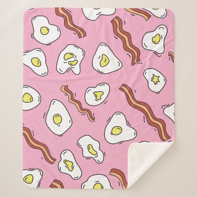 Manta Sherpa Bonanza para el desayuno: Personalizados Delights (Anverso)