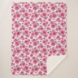 Manta Sherpa Bonito Gerbera Daisy Flores Suaves