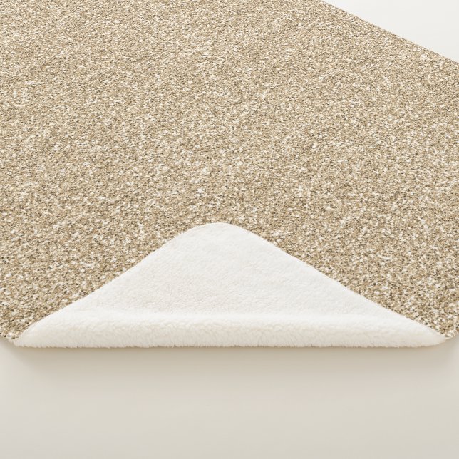 Manta Sherpa Bonito Glam Gold Purpurina    (3/4)