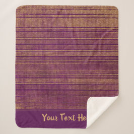 Manta Sherpa Bonito Naranja quemado Burgundy Stripes Pattern