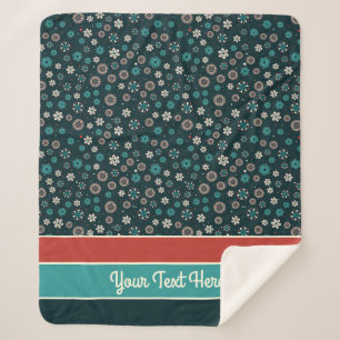 Manta Sherpa Bonito Verde azulado Aqua Rojo Escandinavia Copos 