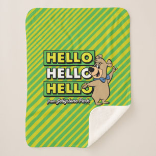 Manta Sherpa Boo-Boo Bear Hola Hola Desde Jellystone
