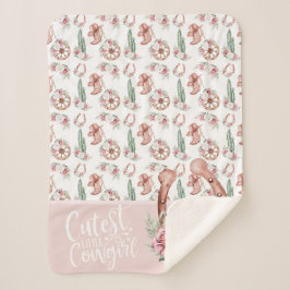 Manta Sherpa Boots y florecimiento de Moda occidental: niñita m