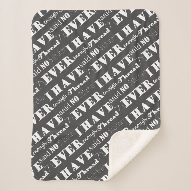 Manta Sherpa Borrador no suficiente hilo Stitcher Graves (Anverso)