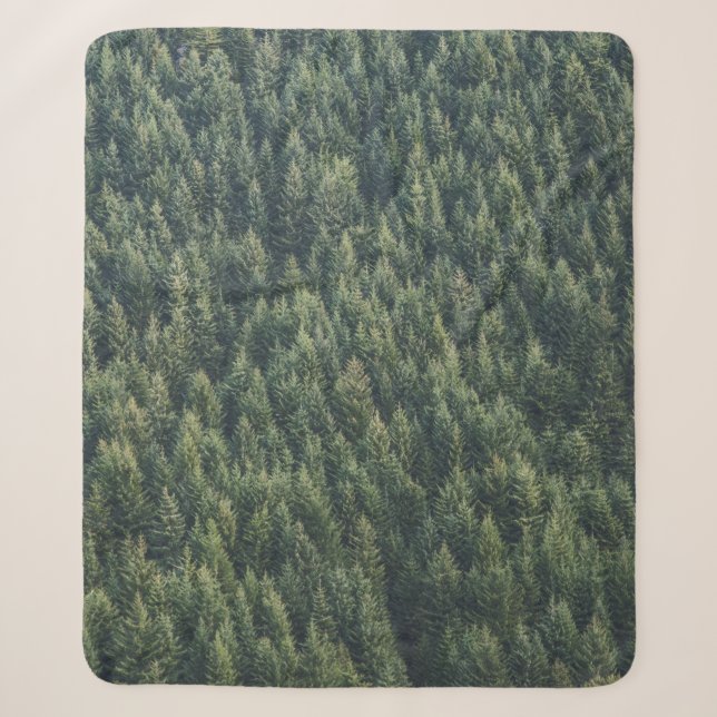 MANTA SHERPA BOSQUE DE ÁRBOL PINO (Anverso)