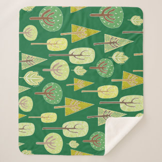 Manta Sherpa Bosque de verano: Diseño inspirado en la naturalez