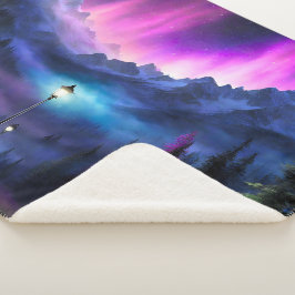 Manta Sherpa Bosque encantado