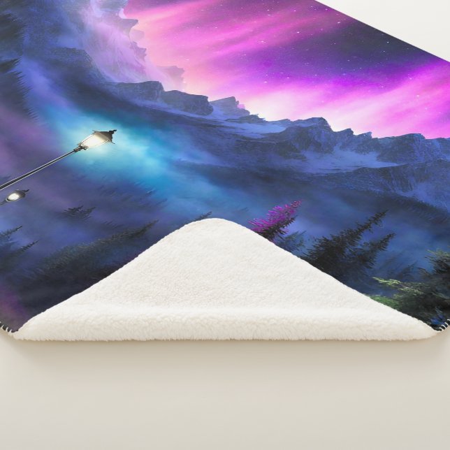 Manta Sherpa Bosque encantado (3/4)