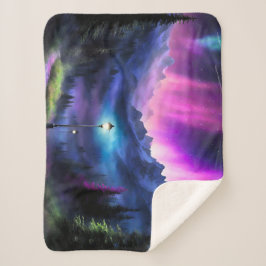 Manta Sherpa Bosque encantado