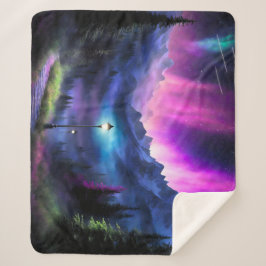 Manta Sherpa Bosque encantado