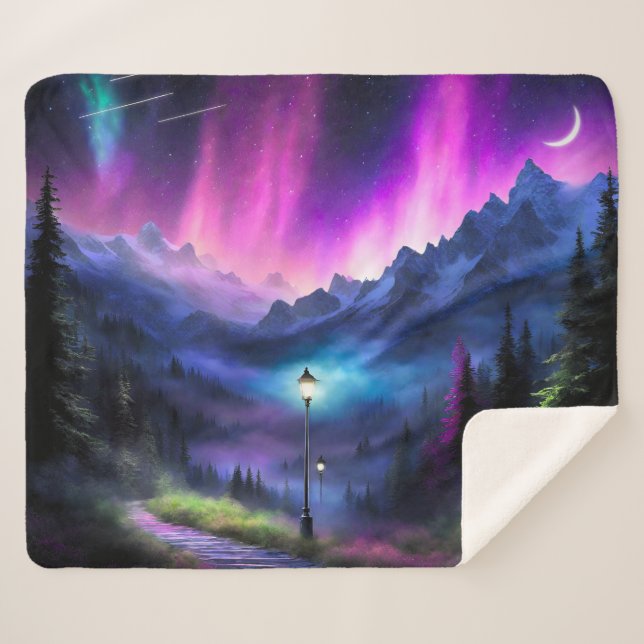 Manta Sherpa Bosque encantado (Anverso (horizontal))