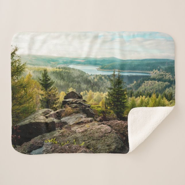 Manta Sherpa Bosques | Montañas Ore Alemania (Anverso (horizontal))