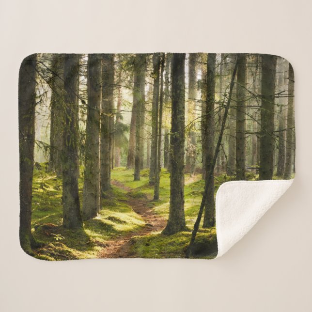 Manta Sherpa Bosques | Selva boreal Suecia (Anverso (horizontal))