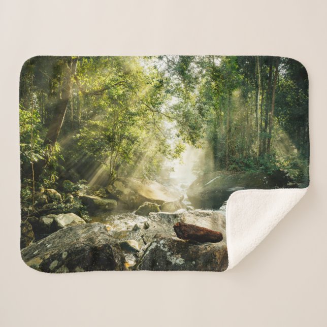 Manta Sherpa Bosques | Selva tropical de selva (Anverso (horizontal))