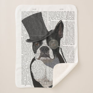 Manta Sherpa Boston Terrier, hedor formal y Gorra