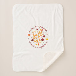 Manta Sherpa Bots Fall Tema Sherpa Blanket
