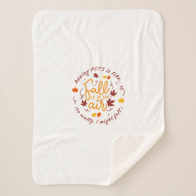 Manta Sherpa Bots Fall Tema Sherpa Blanket (Anverso)