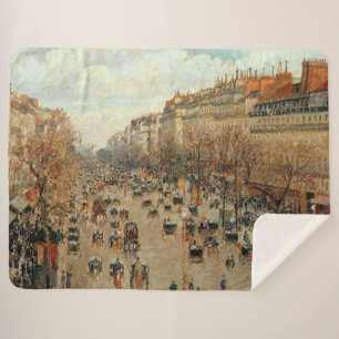 Manta Sherpa Boulevard Montmartre-Eremitage Camille Pissarro