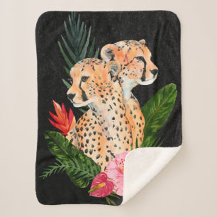 Manta Sherpa Bouquet guepardo