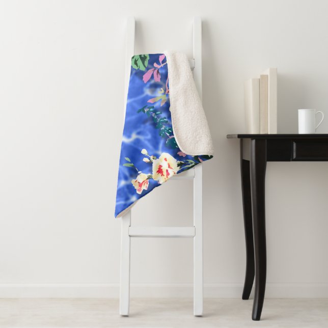 Manta Sherpa Bouquets con rosas (In situ)