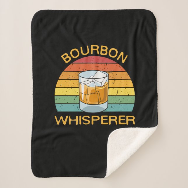 Manta Sherpa Bourbon Whisperer Whiskey Bourbon Drinking Gift (Anverso)