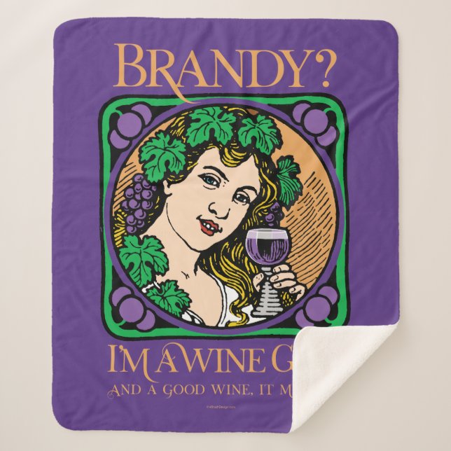 Manta Sherpa Brandy (I’m a wine girl) (Anverso)