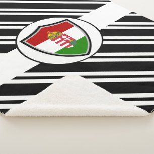 Manta Sherpa Brazos con cubierta de bandera de Hungría