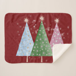Manta Sherpa Brillo de Navidad
