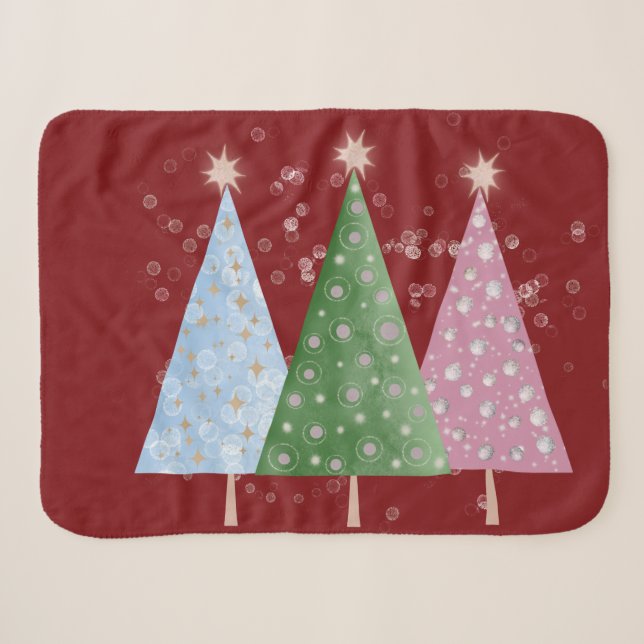 Manta Sherpa Brillo de Navidad (Anverso (horizontal))