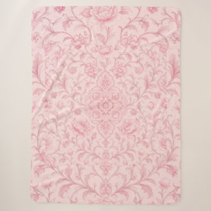 Manta Sherpa Brisa del Jardín Persa – Rosa Polvo