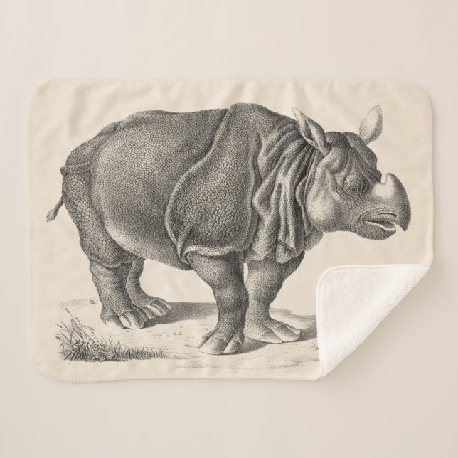 Manta Sherpa Brodtmann Rhinoceros Sketch (Anverso (horizontal))