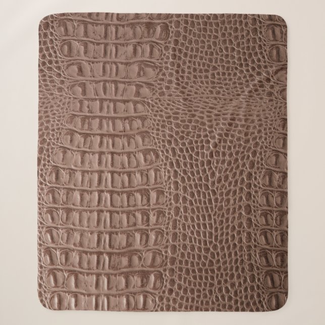 Manta Sherpa Brown leather texture background close up macroski (Anverso)