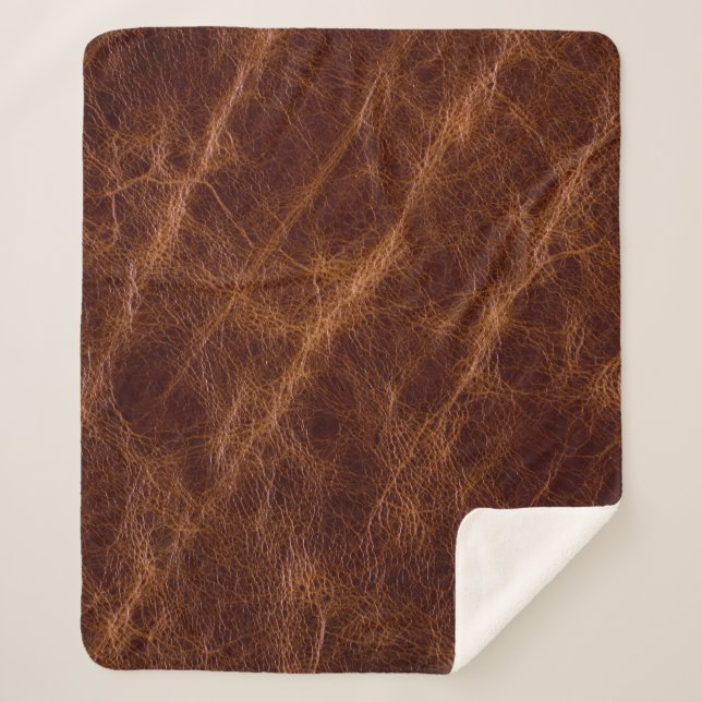 Manta Sherpa Brown leather textureleather,texture,abstract,acce (Anverso)