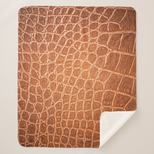 Manta Sherpa Brown skin leather texture backgroundskin,abstract (Anverso)