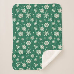 Manta Sherpa Buddy the Elf Snowflake Pattern