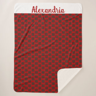 Manta Sherpa Búfalo de vacaciones de Navidades de nombres perso